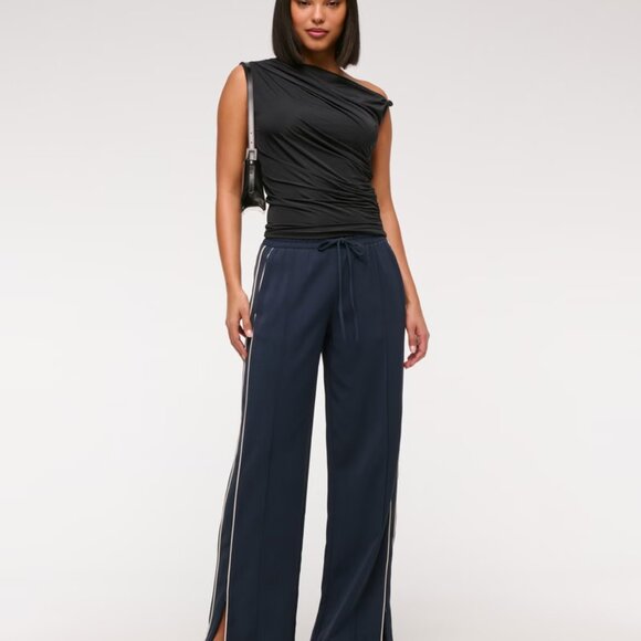 Abercrombie & Fitch Pull-On Track Pant Small Blue - Picture 1 of 12